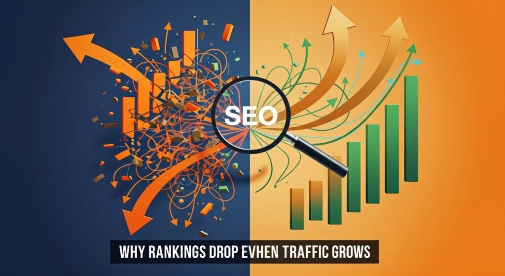 Why Rankings Drop Even When Traffic Grows