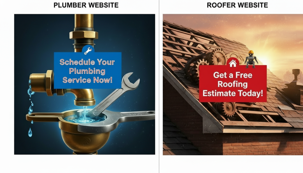 Best Call-to-Action Examples for Plumber and Roofer Websites