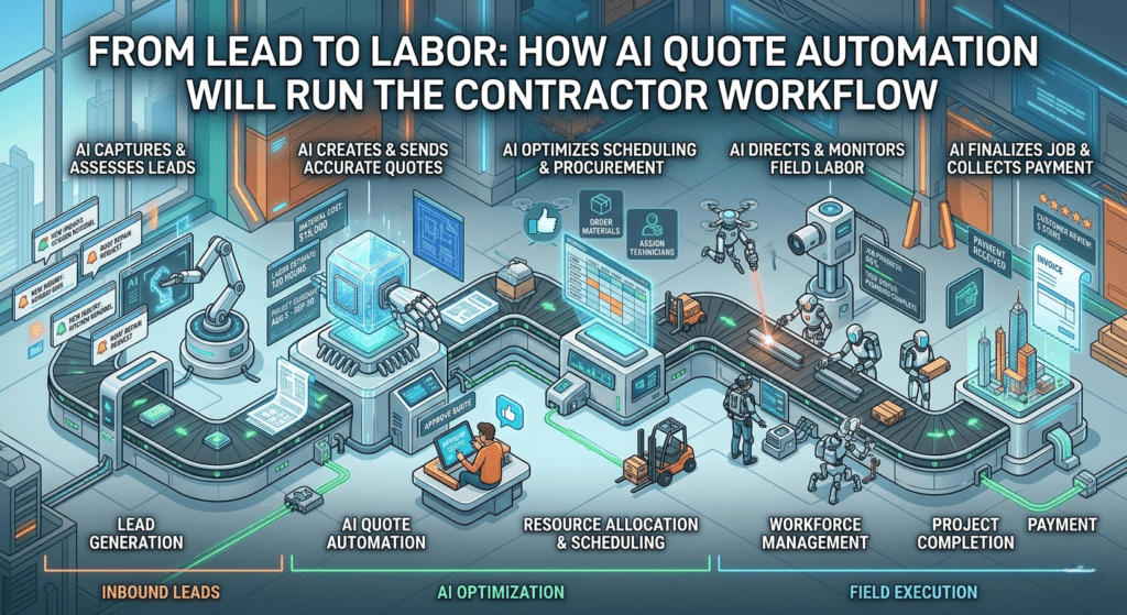 From Lead to Labor How AI Quote Automation Will Run the Contractor Workflow