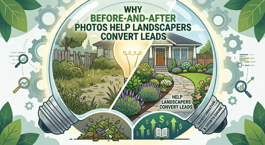 Why Before-and-After Photos Help Landscapers Convert Leads