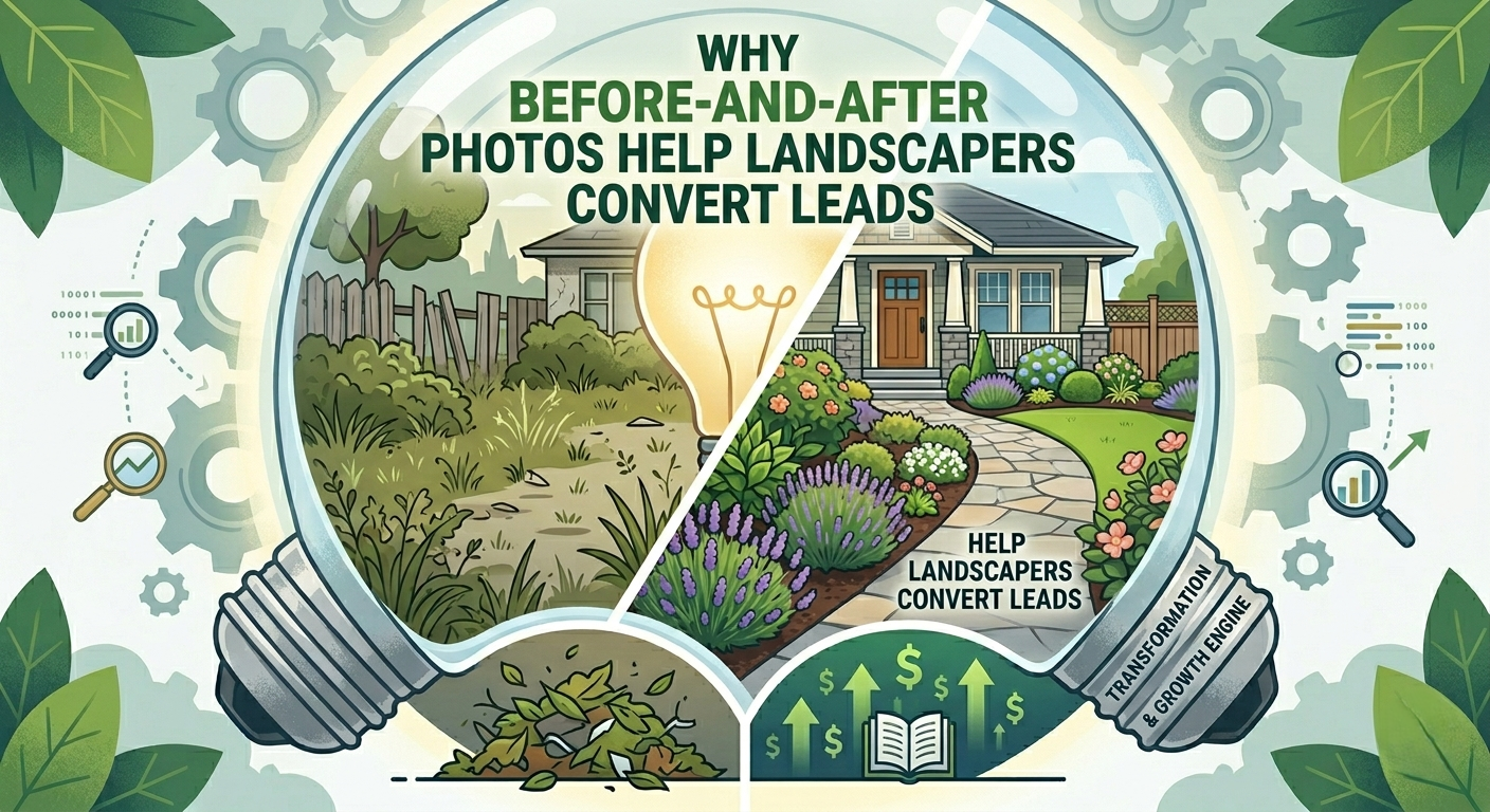 Why Before-and-After Photos Help Landscapers Convert Leads