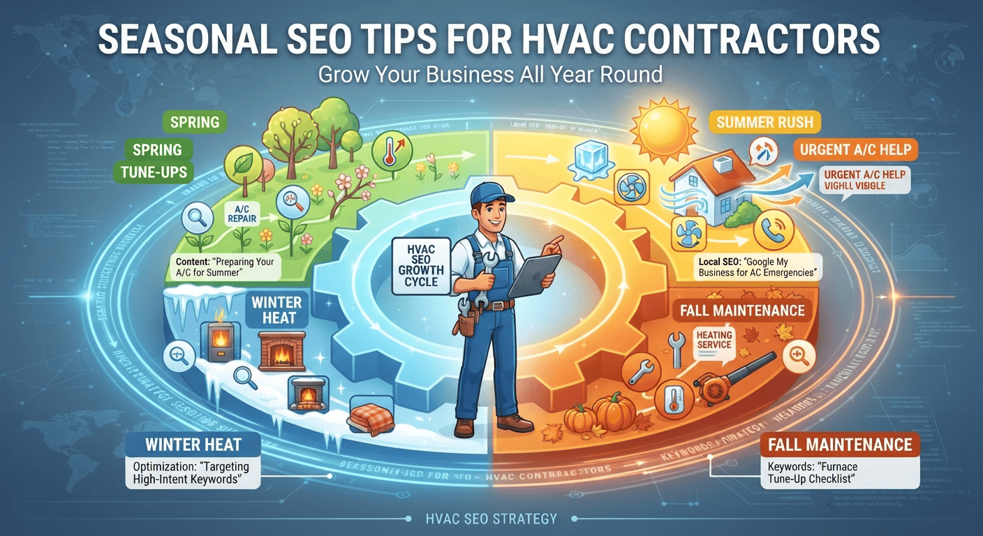 Seasonal SEO Tips for HVAC Contractors