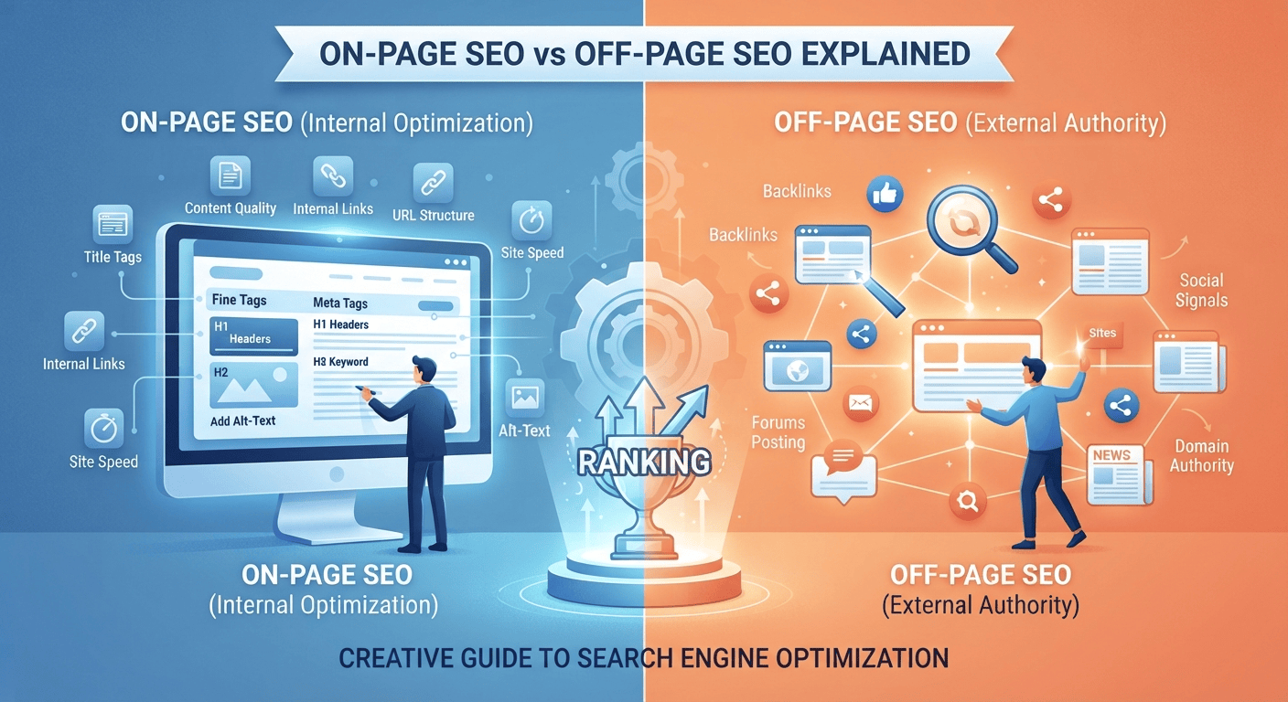 On-Page SEO vs Off-Page SEO Explained